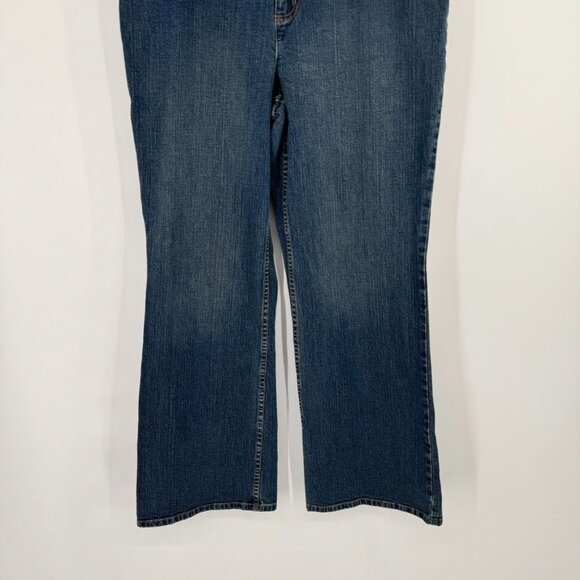 J. Jill Stretch Bootcut Jeans Size 16 Cotton & Spandex pockets med wash - Picture 5 of 10